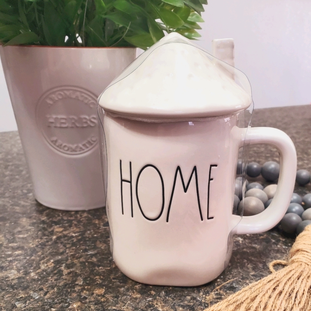 Rae Dunn "Home" Mug w/ Topper